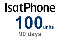 IsatPhone 100 units / 67 mins