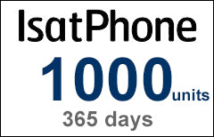 IsatPhone 1000 units / 666 mins