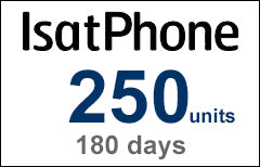 IsatPhone 250 units / 167 mins