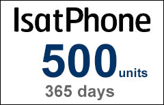 IsatPhone 500 units / 333 mins