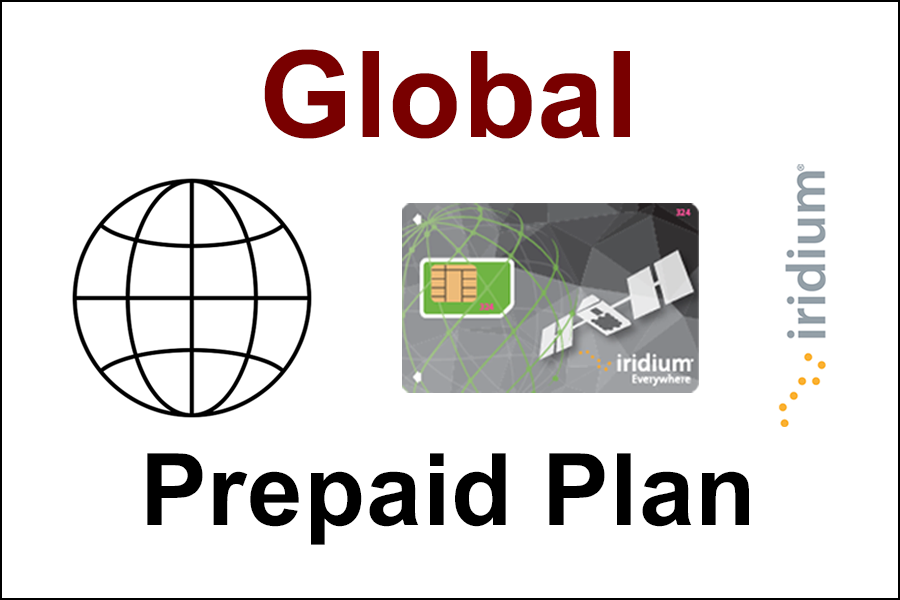Plan de tarjeta SIM prepago Iridium Global para teléfonos satelitales