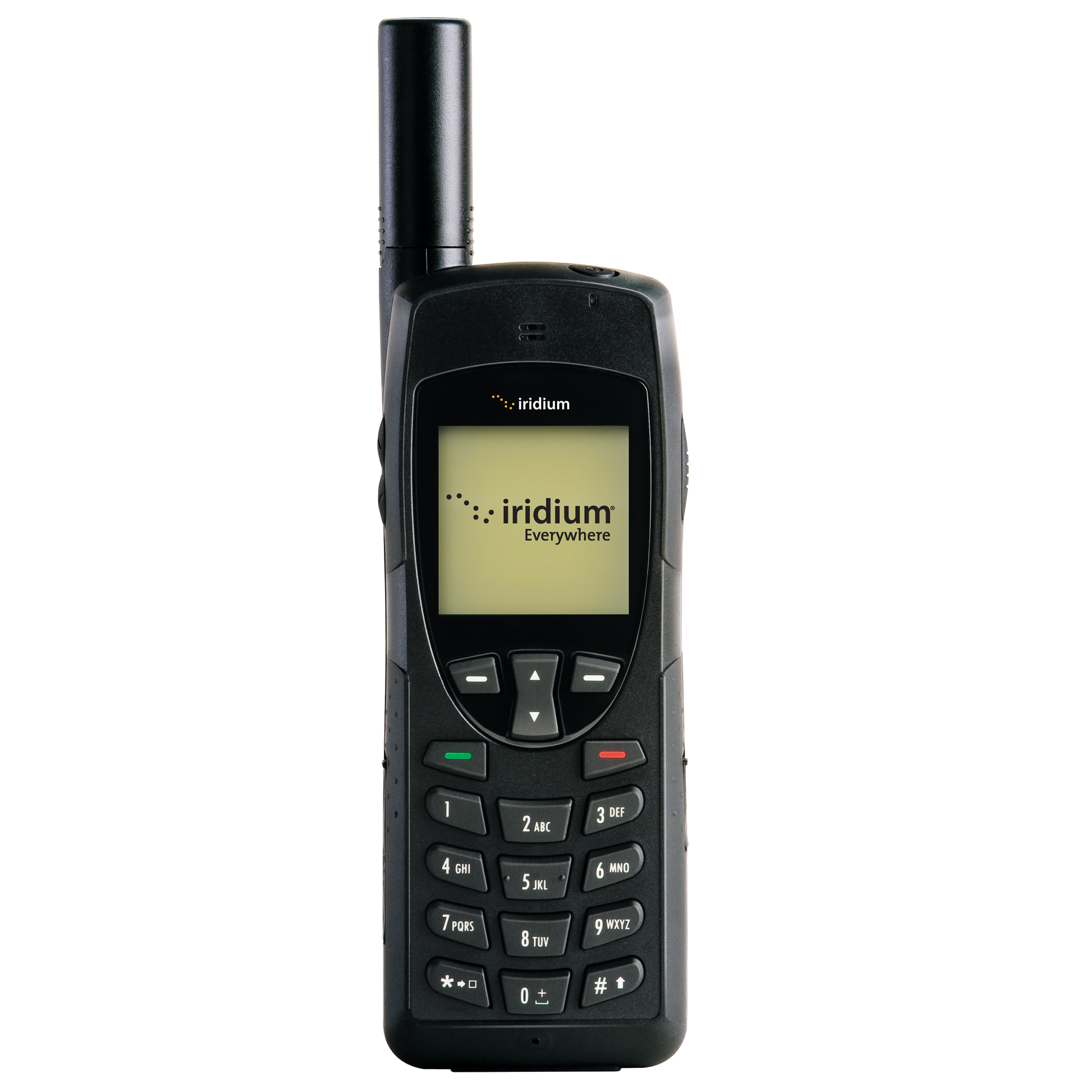 Iridio 9555 Satellite teléfono con accesorios y tarjeta SIM prepago