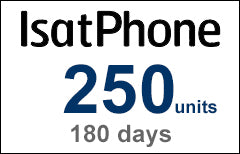 IsatPhone 250 units / 167 mins