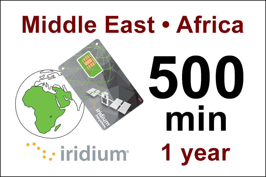 Plan SIM de Iridium Oriente Medio y África