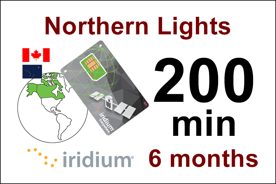 Plan SIM Iridium Northern Lights