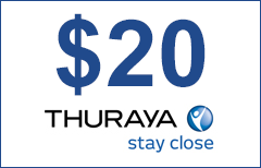 Thuraya $20 de tiempo aire prepago