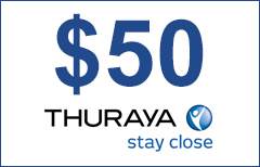 Thuraya $50 de tiempo aire prepago