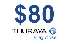 Thuraya $80 de tiempo aire prepago