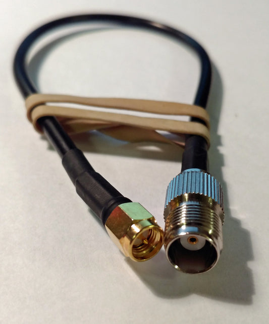 Conjunto de cable RF Serie 195 1 pie TNC-hembra SMA-macho